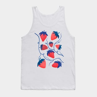 Summer strawberries illustration Tank Top